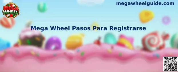 Vista ilustrativa de los pasos para registrarse en Mega Wheel